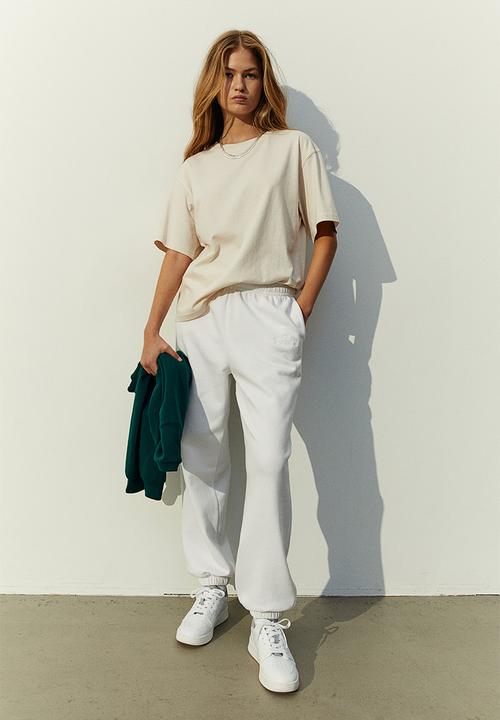 H&M - Boxy t-shirt - light beige