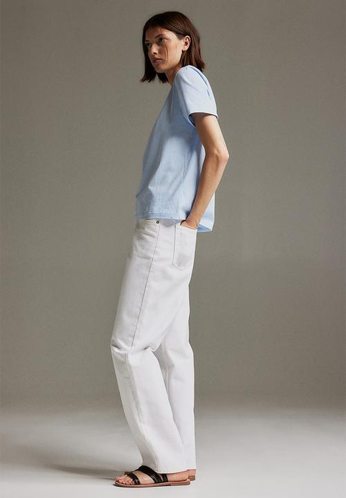 H&M - Printed t-shirt - light blue marseille