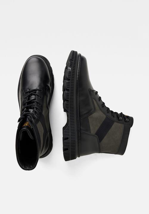 G-STAR - Vetar ii leather boot - black