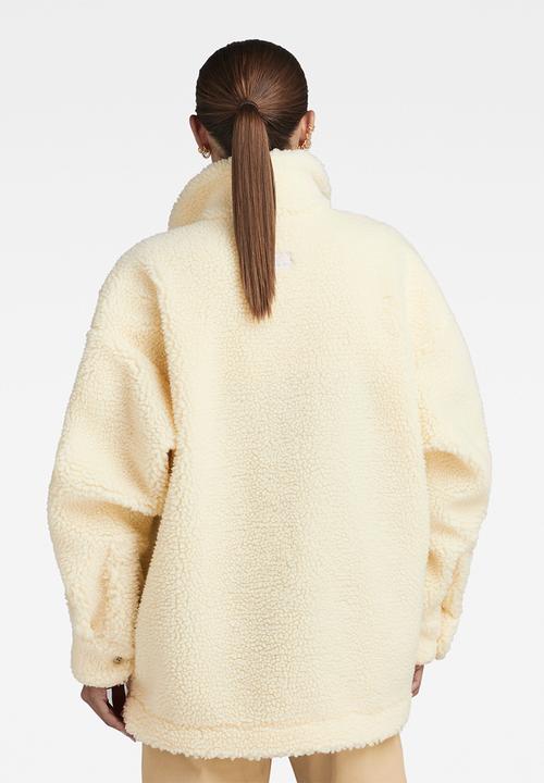 G-STAR - Oversized teddy overshirt wmn - ecru