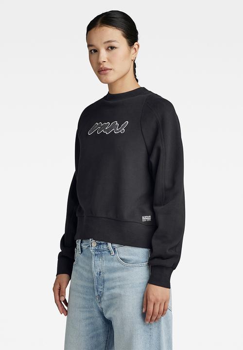 G-STAR - Cornely raw dot raglan r sw wmn - dk black