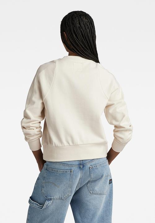 G-STAR - Cornely raw dot raglan r sw wmn - antique white