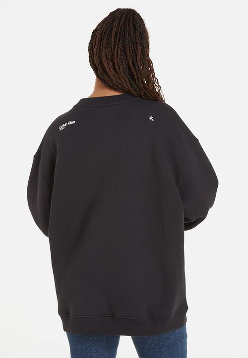 Calvin Klein - Galaxy aw boyfriend crewneck - ck black
