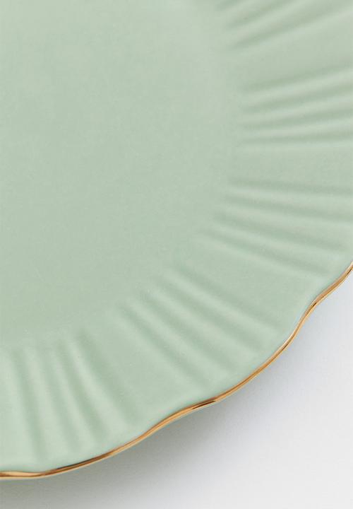 H&M - Porcelain plate - light green