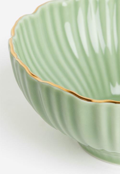 H&M - Porcelain serving bowl - light green