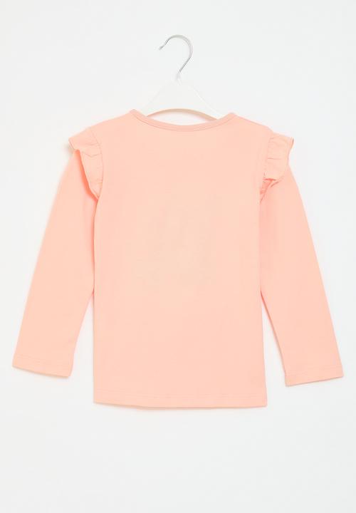 Pop Candy - Frilled sleeve tee - pink