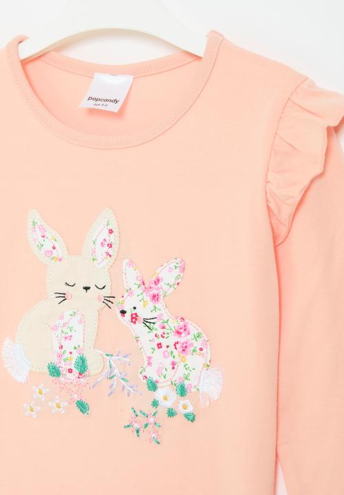 Pop Candy - Frilled sleeve tee - pink