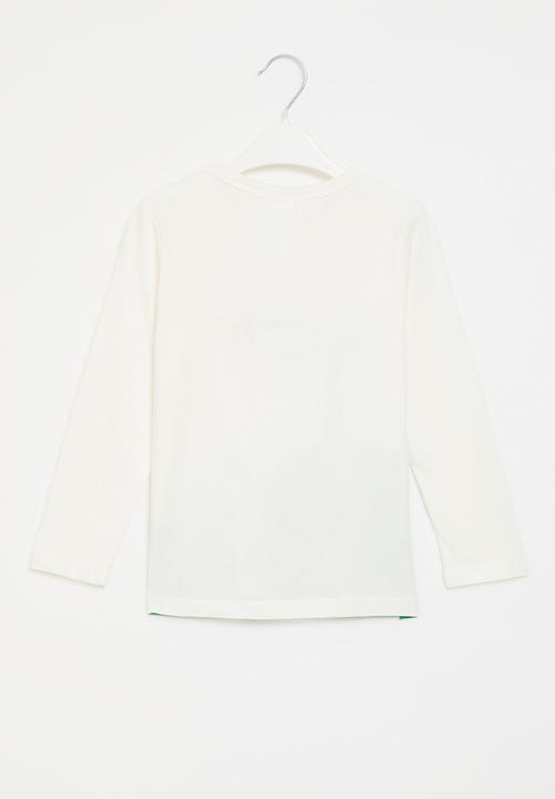 Pop Candy - Printed long sleeve tee - white 