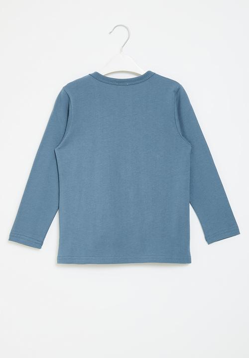 Pop Candy - Printed long sleeve tee - sky blue