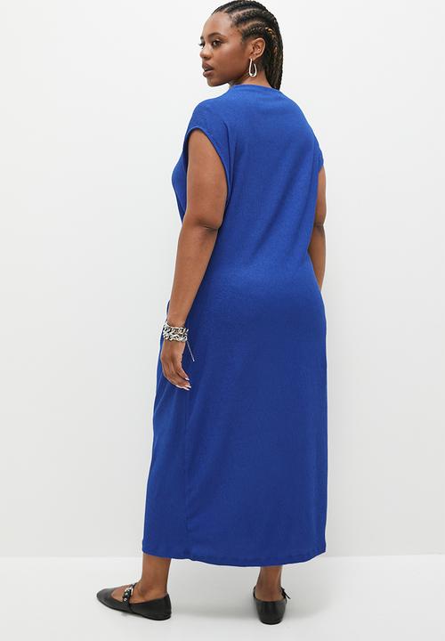 Superbalist - Extended sleeve texture midi dress - surf the web