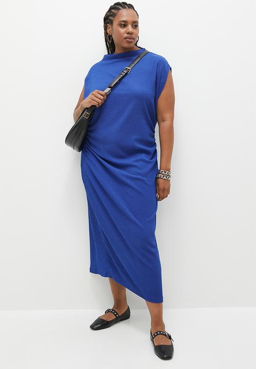 Superbalist - Extended sleeve texture midi dress - surf the web