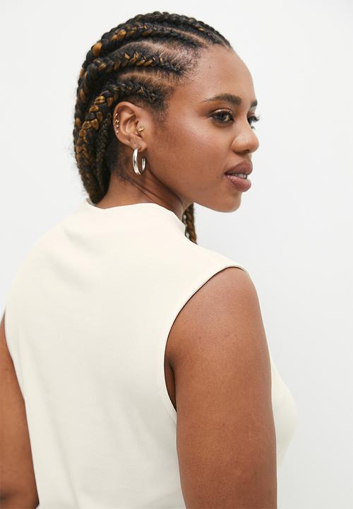 Superbalist - Turtleneck vest plus - off white