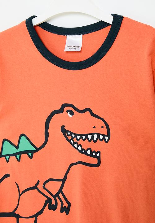 Pop Candy - Print stripe twofer - orange 