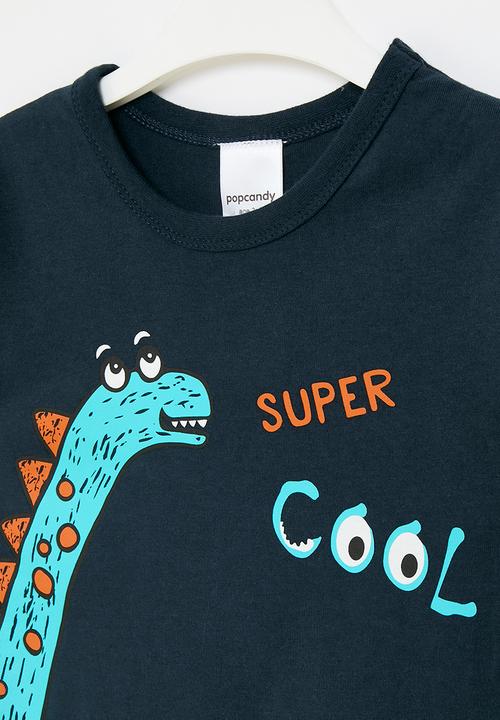 Pop Candy - Printed twofer - grey & navy