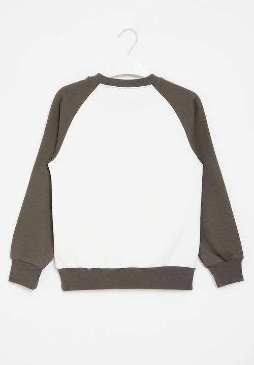 Pop Candy - Printed sweat top - white & grey