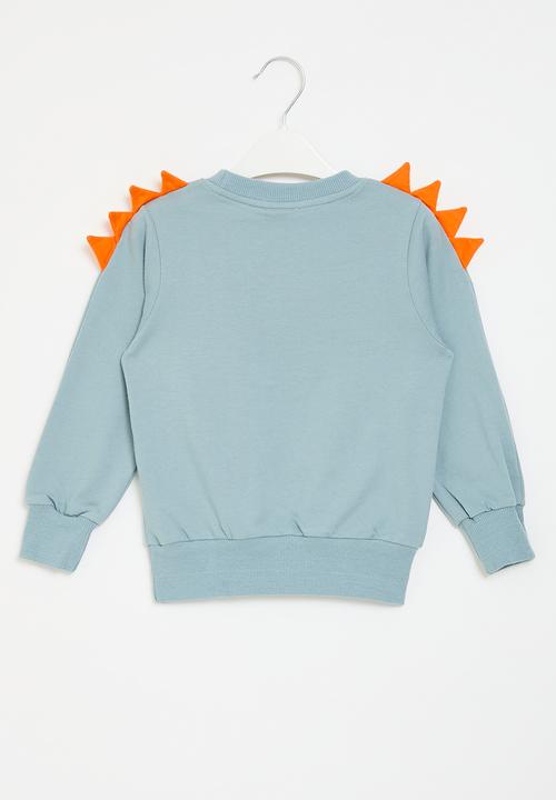 Pop Candy - Printed sweat top - light blue & orange