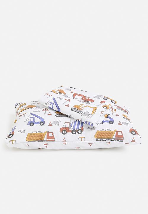 Sixth Floor - Digger reversible print duvet cover set - multi