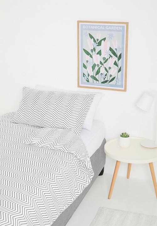 Sixth Floor - Zakari duvet cover - grey & white