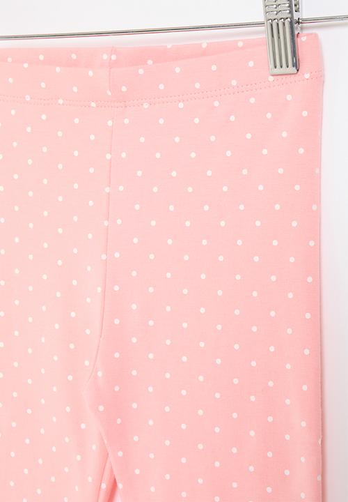 Pop Candy - Polka dot leggings - pink & white