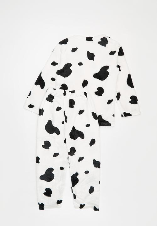 Pop Candy - Teddy fleece pj set - black & white