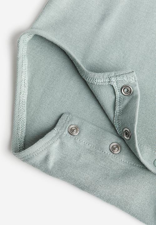 H&M - 2-Piece cotton set - dusky green lemons