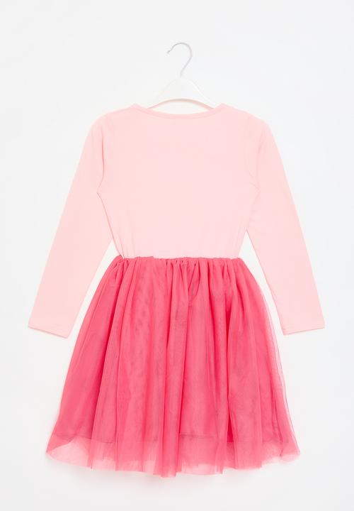 Pop Candy - Unicorn print mesh dress - pink