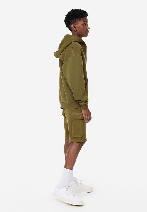 H&M - Cargo shorts - dark khaki green