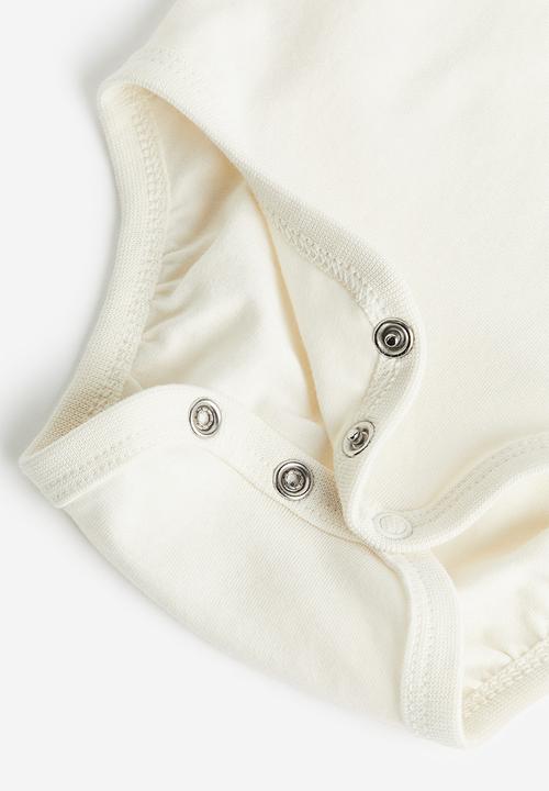 H&M - Bodysuit with a bow tie - light beige mole