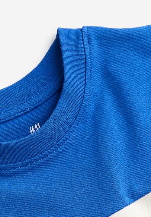 H&M - Jersey t-shirt - bright blue friends are great