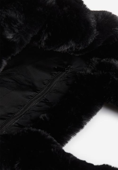 H&M - Fluffy shoulder bag - black