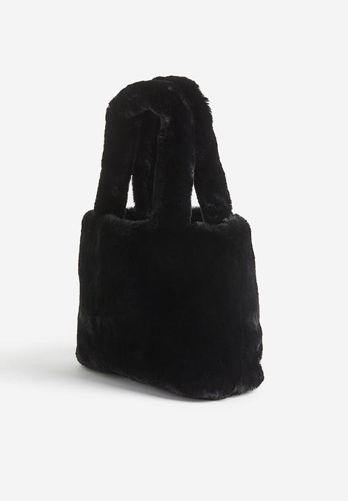 H&M - Fluffy shoulder bag - black