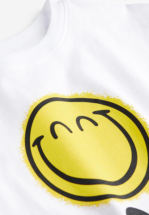 H&M - Oversized printed t-shirt - white smiley®