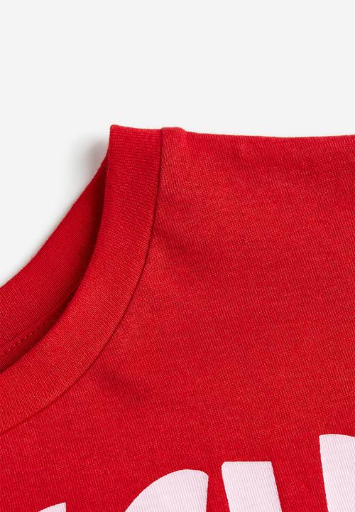 H&M - Oversized printed t-shirt - Red The Grinch