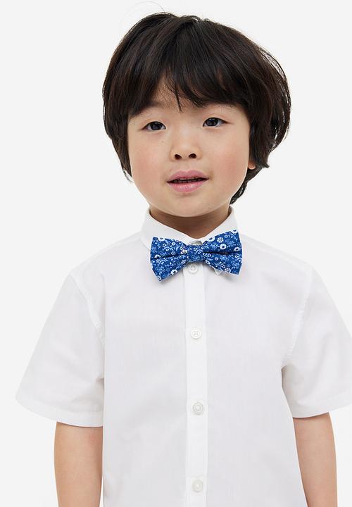 H&M - Shirt and bow tie - white floral