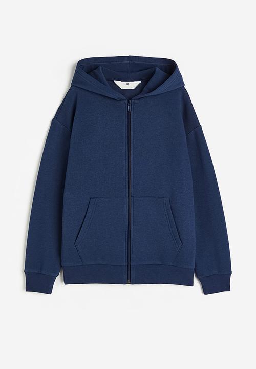 H&M - Zip-through hoodie - navy blue