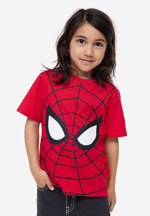 H&M - 3-Pack printed T-shirts - bright red marvel 