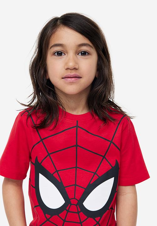 H&M - 3-Pack printed T-shirts - bright red marvel 