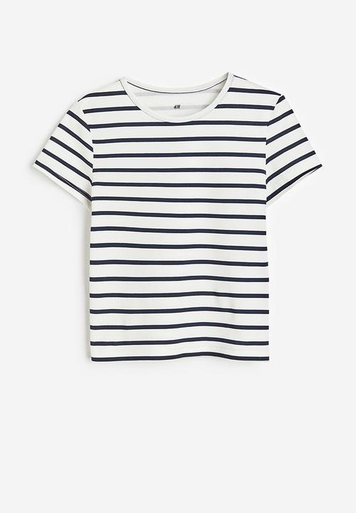 H&M - Printed t-shirt - white striped