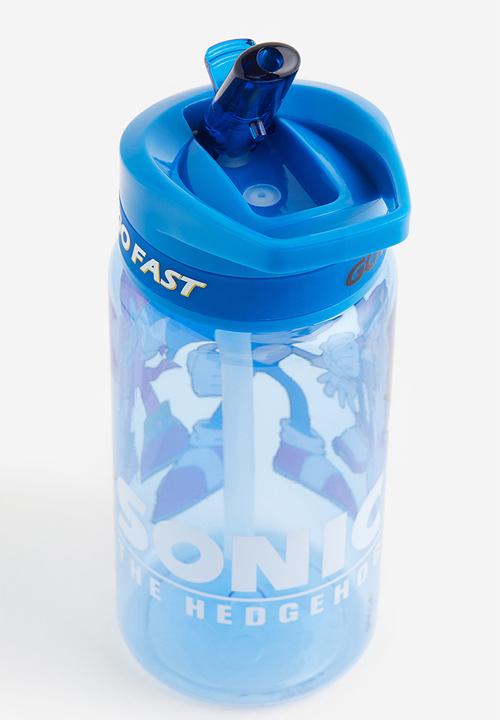H&M - Printed water bottle - bright blue/sonic the hedgehog