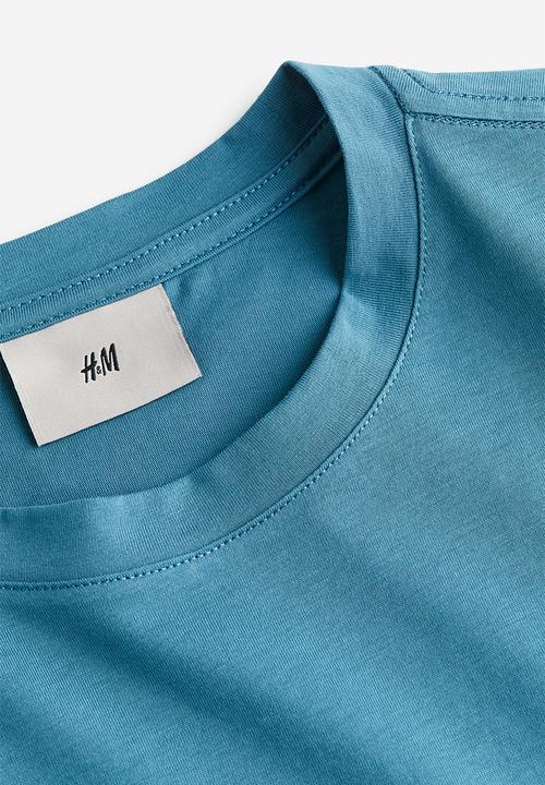 H&M - Regular fit pima cotton t-shirt - turquoise