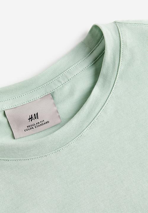 H&M - Regular fit pima cotton t-shirt - green