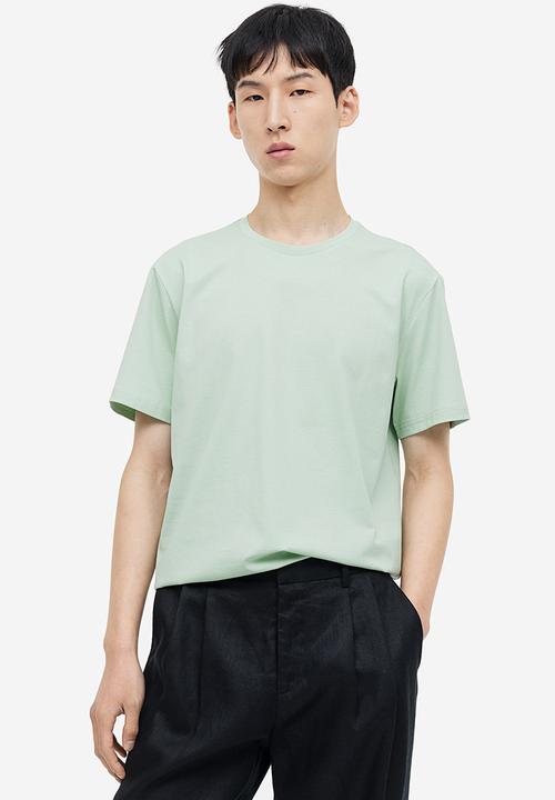 H&M - Regular fit pima cotton t-shirt - green