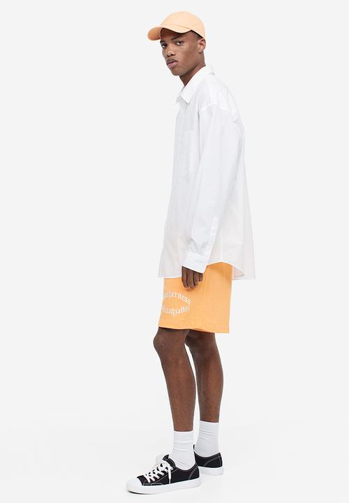 H&M - Oversized fit poplin shirt - white