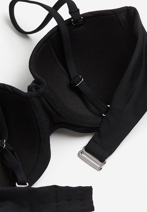 H&M - Balconette bikini top - black
