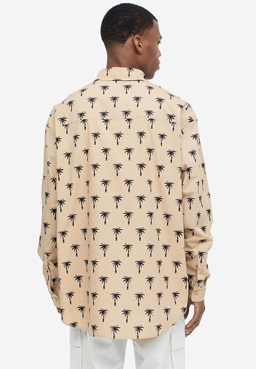 H&M - Oversized fit poplin shirt - beige