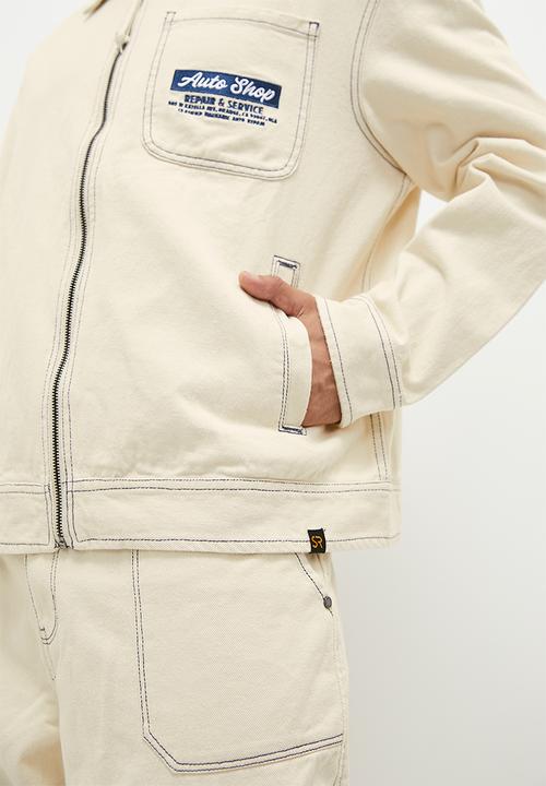 STYLE REPUBLIC - Ryan Denim motor cross workwear jacket - ecru