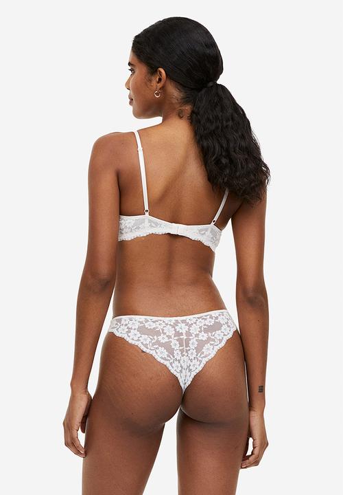 H&M - 3 Pack lace brazilian briefs - multi