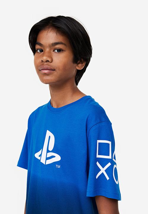 H&M - Printed t-shirt - bright blue playstation