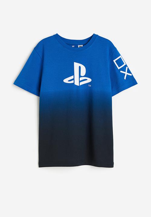 H&M - Printed t-shirt - bright blue playstation