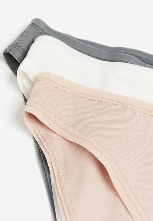 H&M - 3 Pack cotton bikini briefs - multi